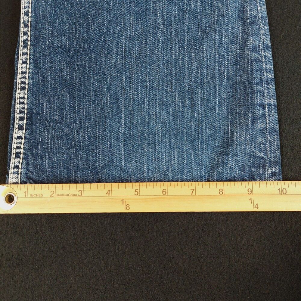Silver Suki Surplus Bootcut Jeans Women's 32x32 (Fit 34x31) Blue Flap Pockets - Picture 9 of 9
